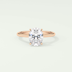 2.0 CT Oval Cut Solitaire Lab-Grown Diamond Engagement Ring 7