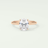 2.0 CT Oval Cut Solitaire Lab-Grown Diamond Engagement Ring 7
