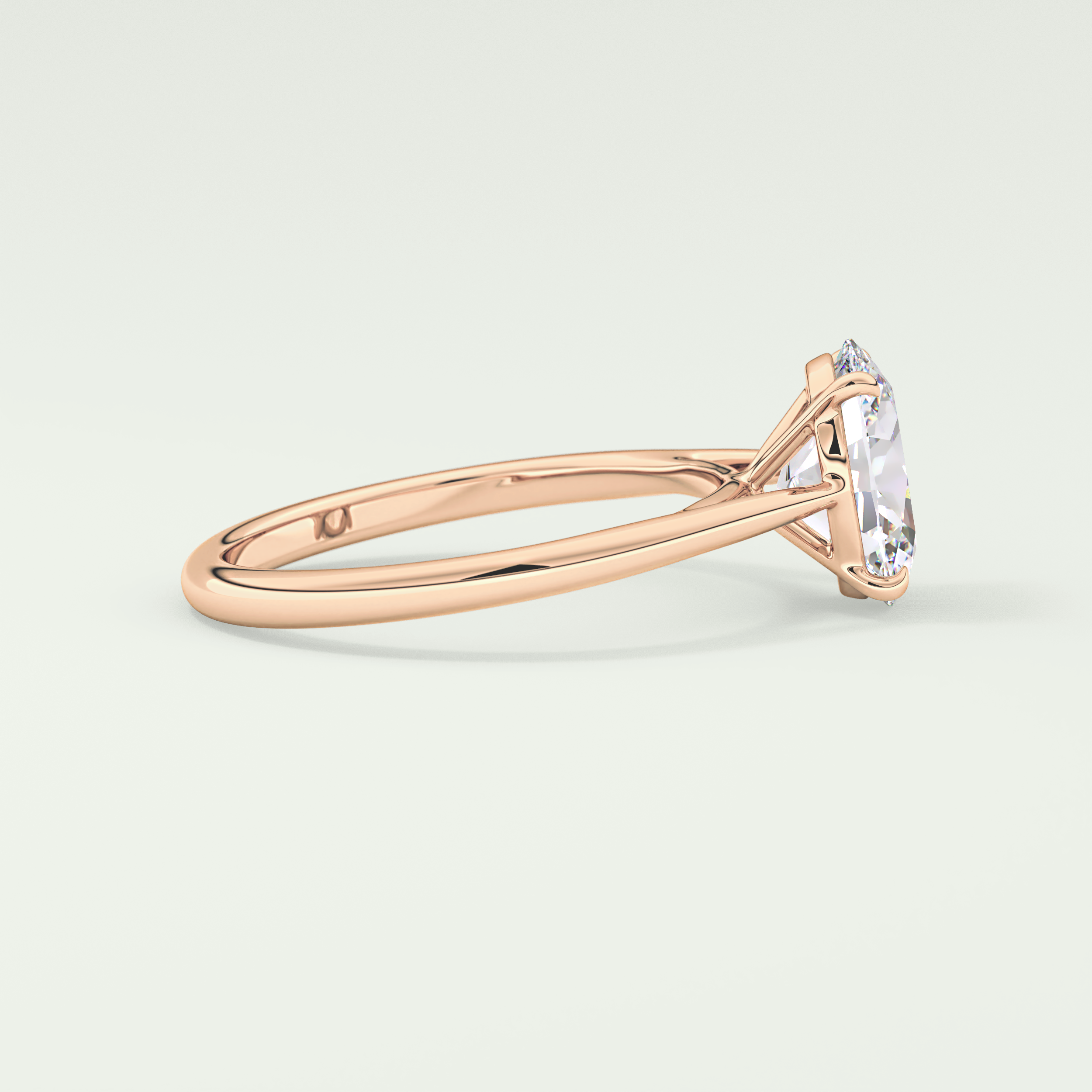 2.0 CT Oval Cut Solitaire Lab-Grown Diamond Engagement Ring 9