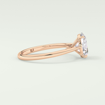 2.0 CT Oval Cut Solitaire Moissanite Engagement Ring 9