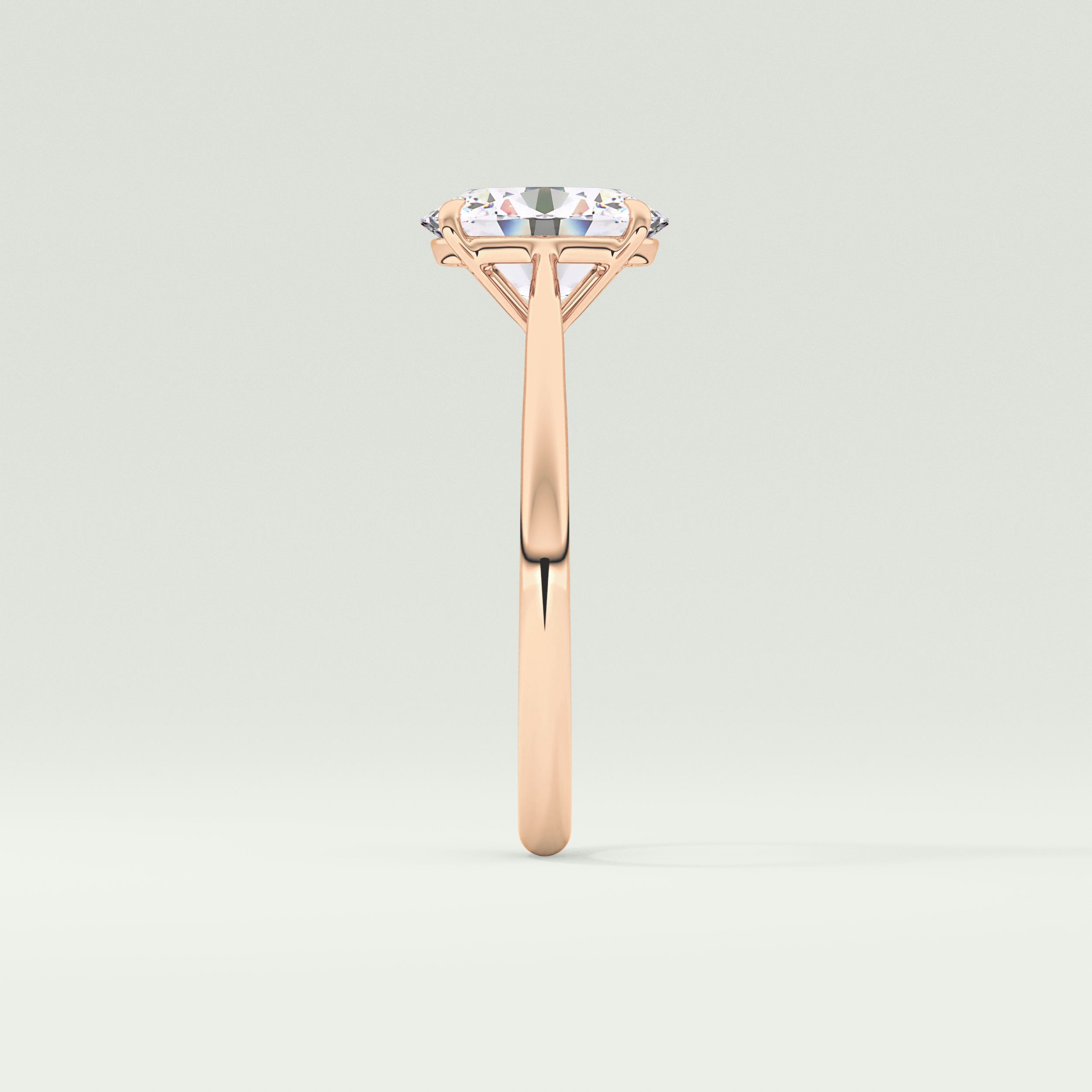 2.0 CT Oval Cut Solitaire Lab-Grown Diamond Engagement Ring 10