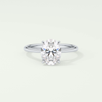 2.0 CT Oval Cut Solitaire Lab-Grown Diamond Engagement Ring 13