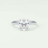 2.0 CT Oval Cut Solitaire Lab-Grown Diamond Engagement Ring 13