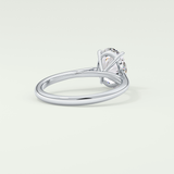 2.0 CT Oval Cut Solitaire Lab-Grown Diamond Engagement Ring 14
