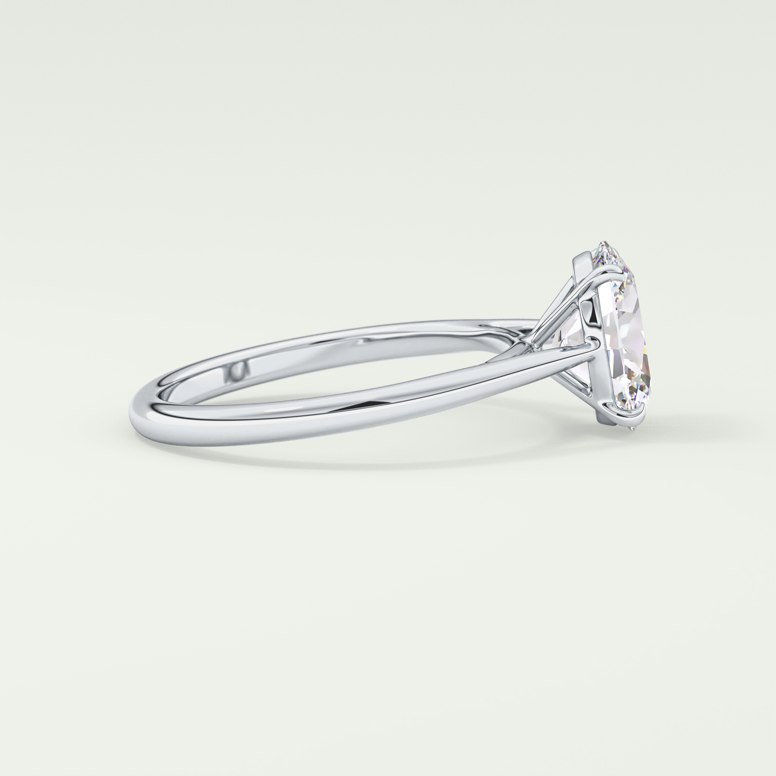 2.0 CT Oval Cut Solitaire Lab-Grown Diamond Engagement Ring 15