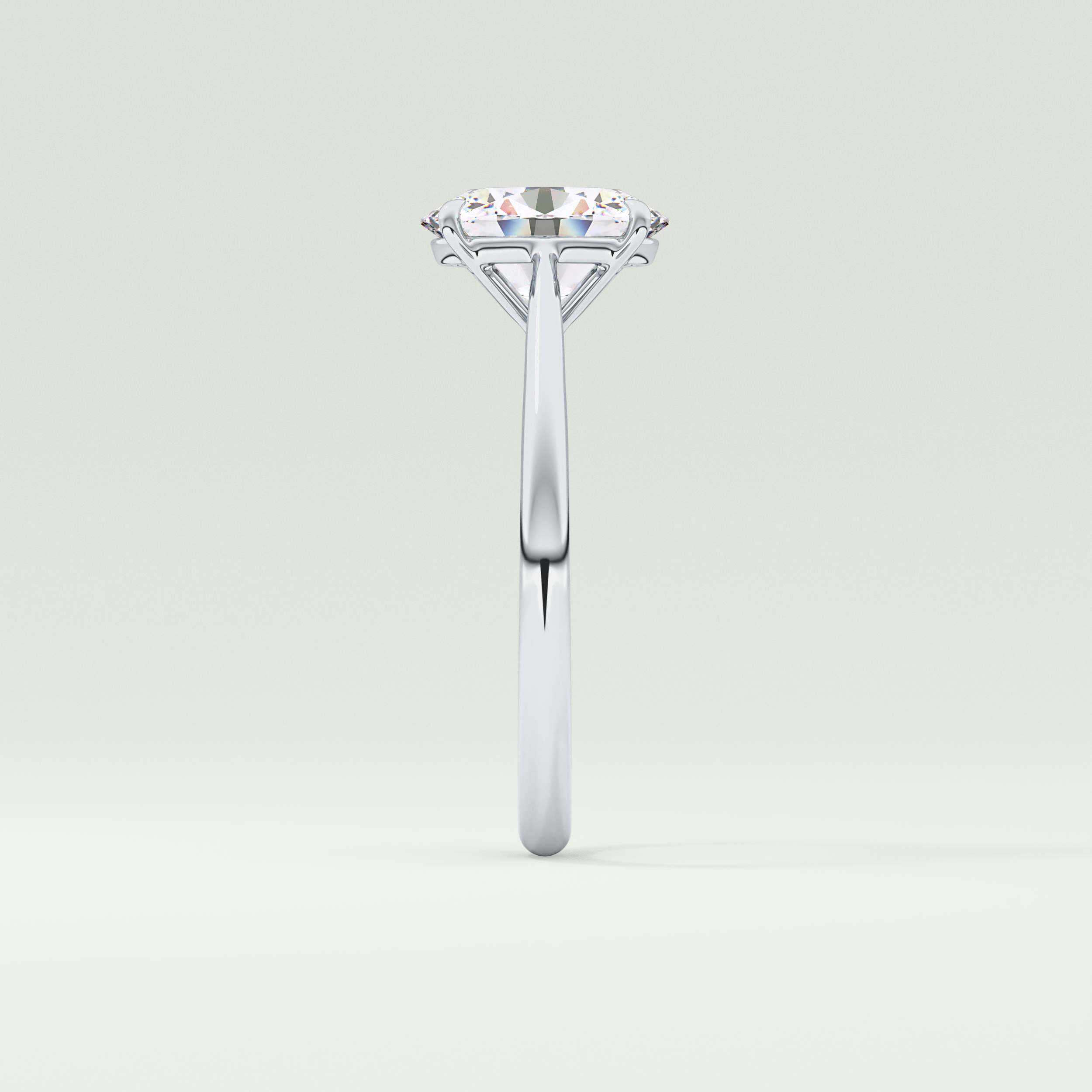 2.0 CT Oval Cut Solitaire Lab-Grown Diamond Engagement Ring 16