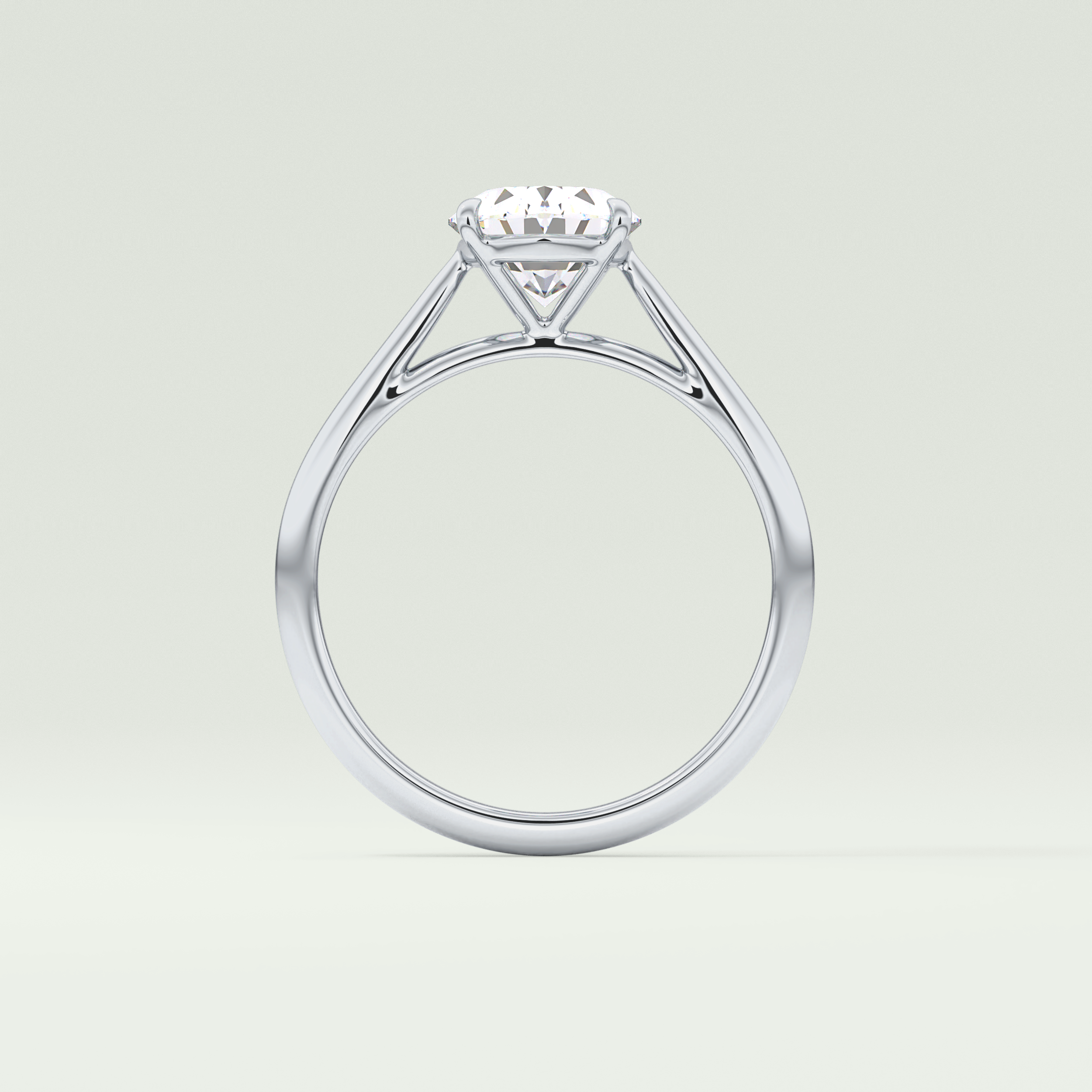 2.0 CT Oval Cut Solitaire Lab-Grown Diamond Engagement Ring 18