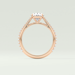 2.0 CT Oval Cut Pave Lab-Grown Diamond Engagement Ring 12