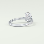 2.0 CT Oval Cut Pave Lab-Grown Diamond Engagement Ring 14
