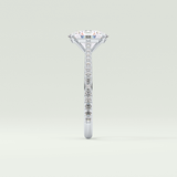 2.0 CT Oval Cut Pave Lab-Grown Diamond Engagement Ring 16