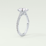 2.0 CT Oval Cut Pave Lab-Grown Diamond Engagement Ring 17