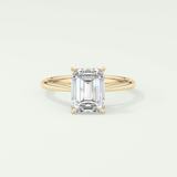 2.0 CT Emerald Cut Solitaire Lab-Grown Diamond Engagement Ring 1