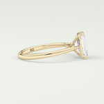 2.0 CT Emerald Cut Solitaire Lab-Grown Diamond Engagement Ring 3