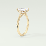 2.0 CT Emerald Cut Solitaire Lab-Grown Diamond Engagement Ring 5