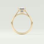 2.0 CT Emerald Cut Solitaire Lab-Grown Diamond Engagement Ring 6