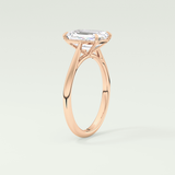 2.0 CT Emerald Cut Solitaire Moissanite Engagement Ring 11