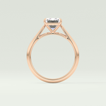 2.0 CT Emerald Cut Solitaire Lab-Grown Diamond Engagement Ring 12