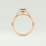 2.0 CT Emerald Cut Solitaire Lab-Grown Diamond Engagement Ring 12