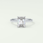 2.0 CT Emerald Cut Solitaire Lab-Grown Diamond Engagement Ring 13