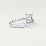 2.0 CT Emerald Cut Solitaire Lab-Grown Diamond Engagement Ring 14
