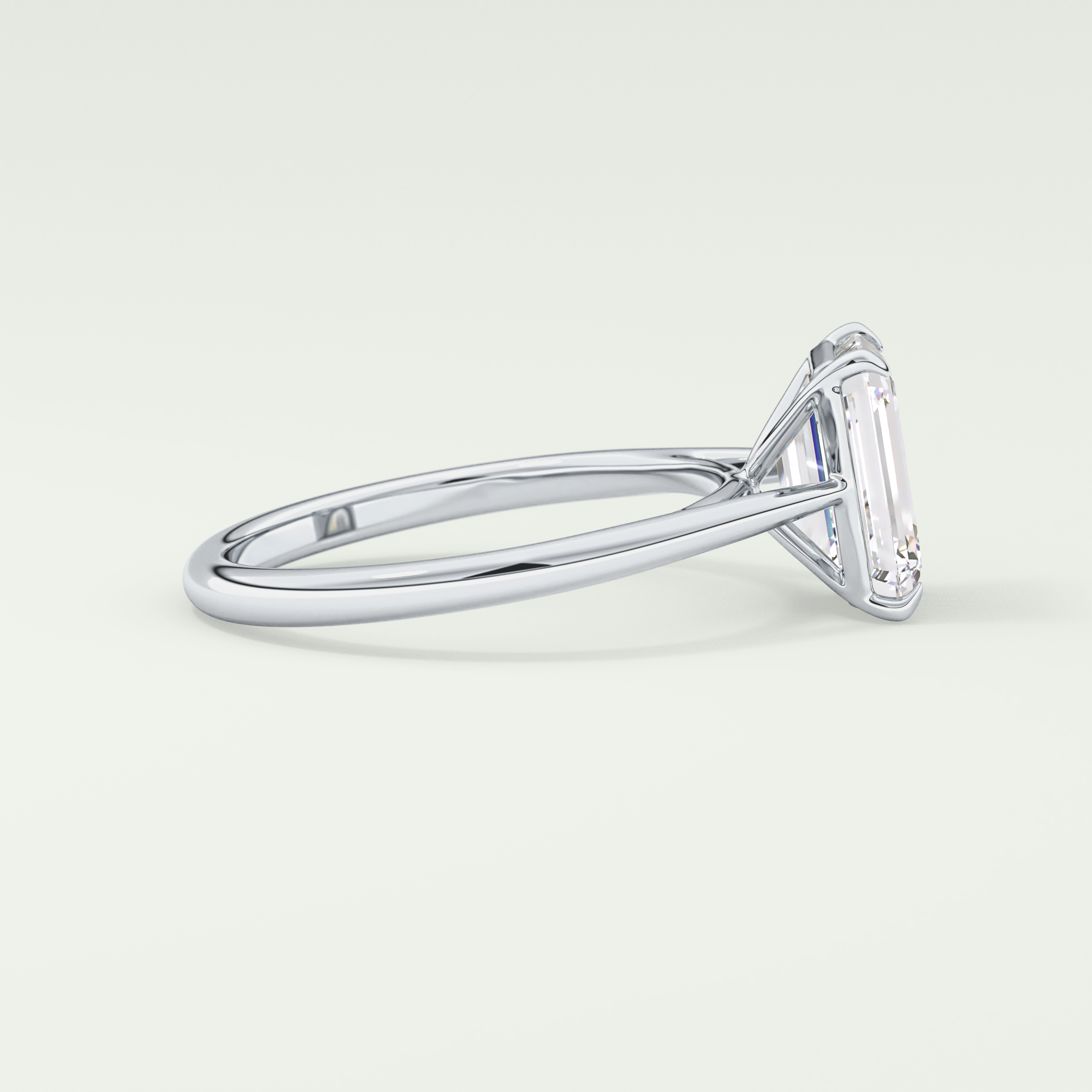 2.0 CT Emerald Cut Solitaire Lab-Grown Diamond Engagement Ring 15
