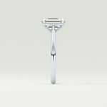 2.0 CT Emerald Cut Solitaire Lab-Grown Diamond Engagement Ring 16