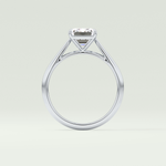 2.0 CT Emerald Cut Solitaire Lab-Grown Diamond Engagement Ring 18