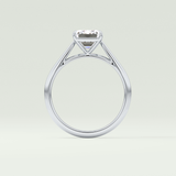2.0 CT Emerald Cut Solitaire Lab-Grown Diamond Engagement Ring 18