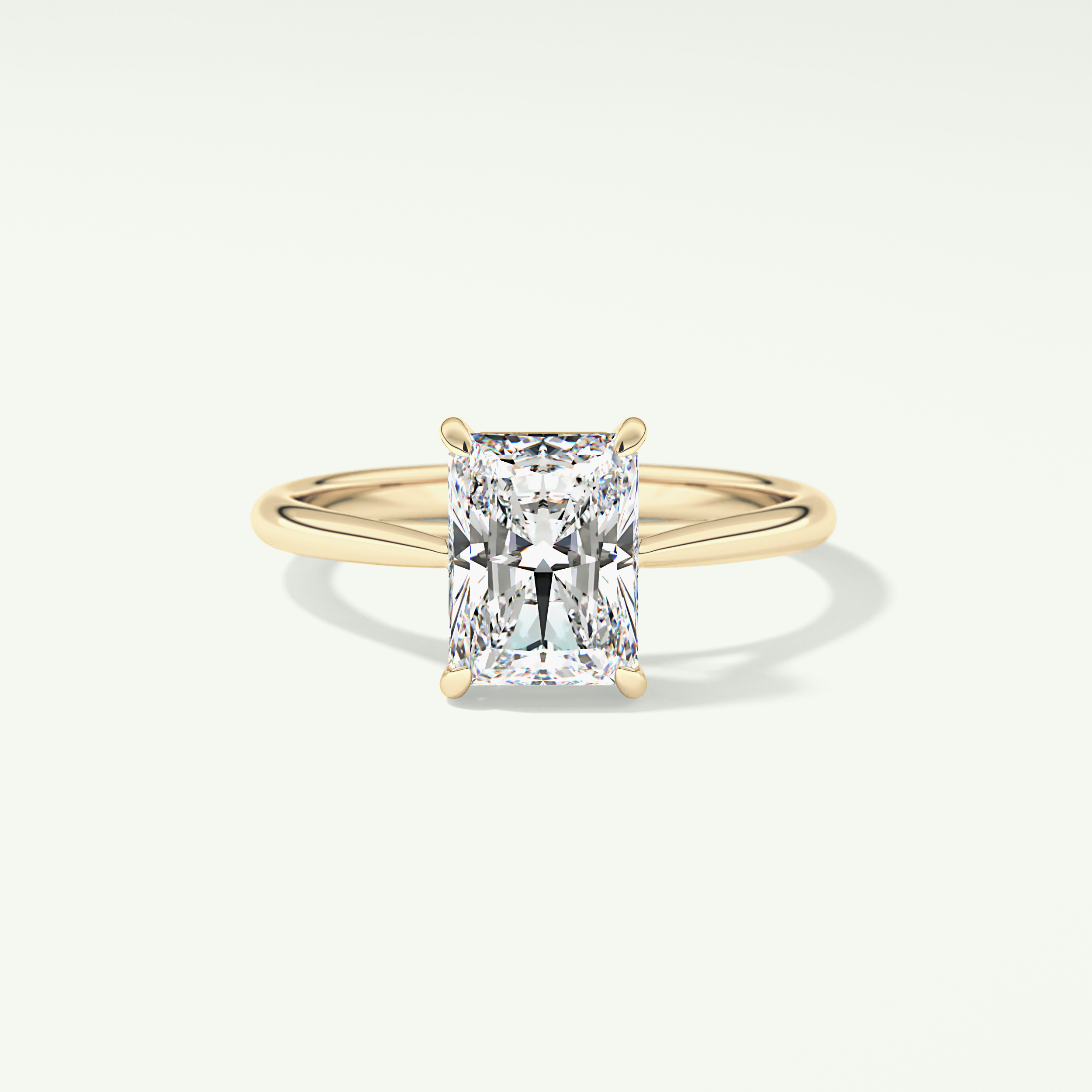 2.0 CT Radiant Cut Solitaire Lab-Grown Diamond Engagement Ring 1