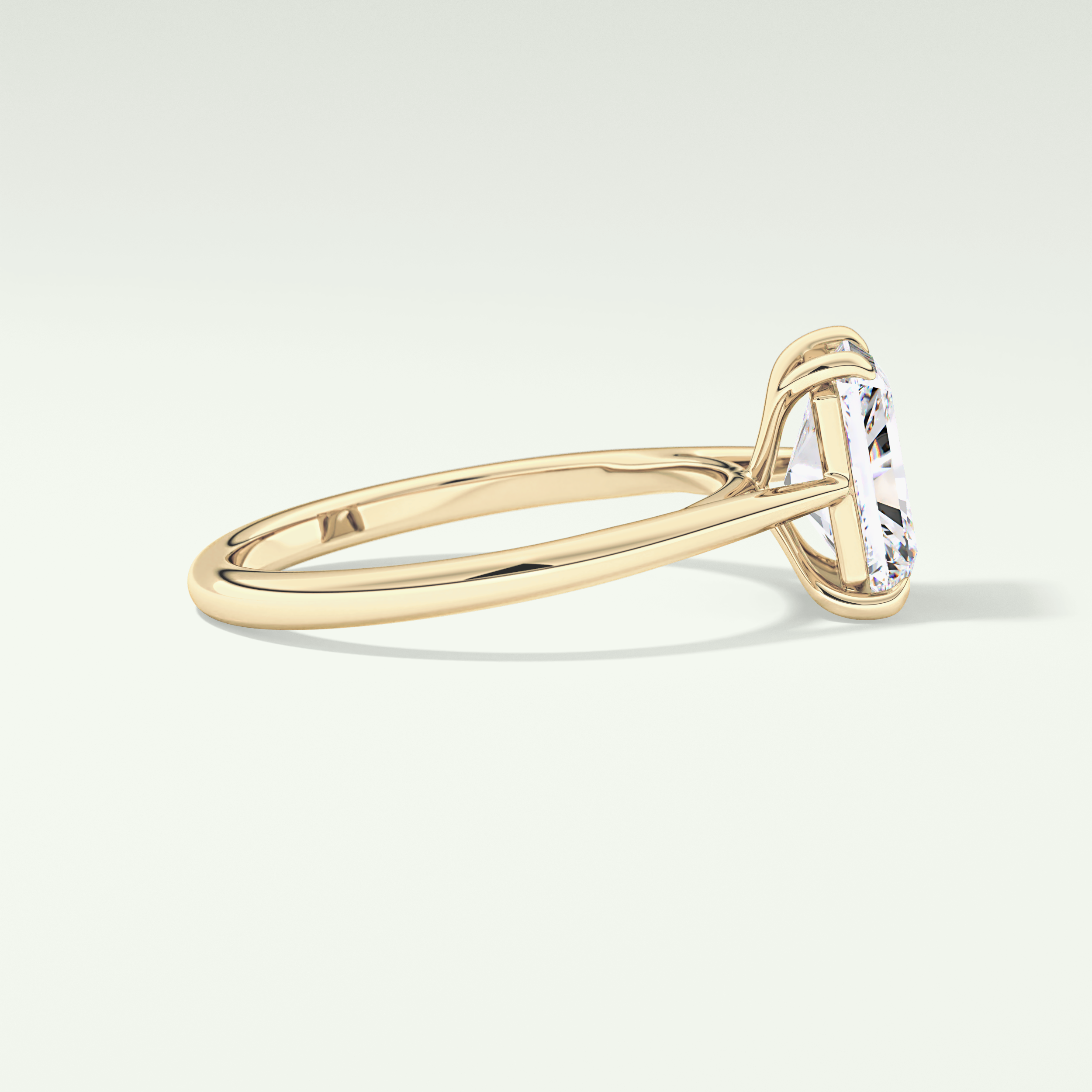 2.0 CT Radiant Cut Solitaire Lab-Grown Diamond Engagement Ring 3