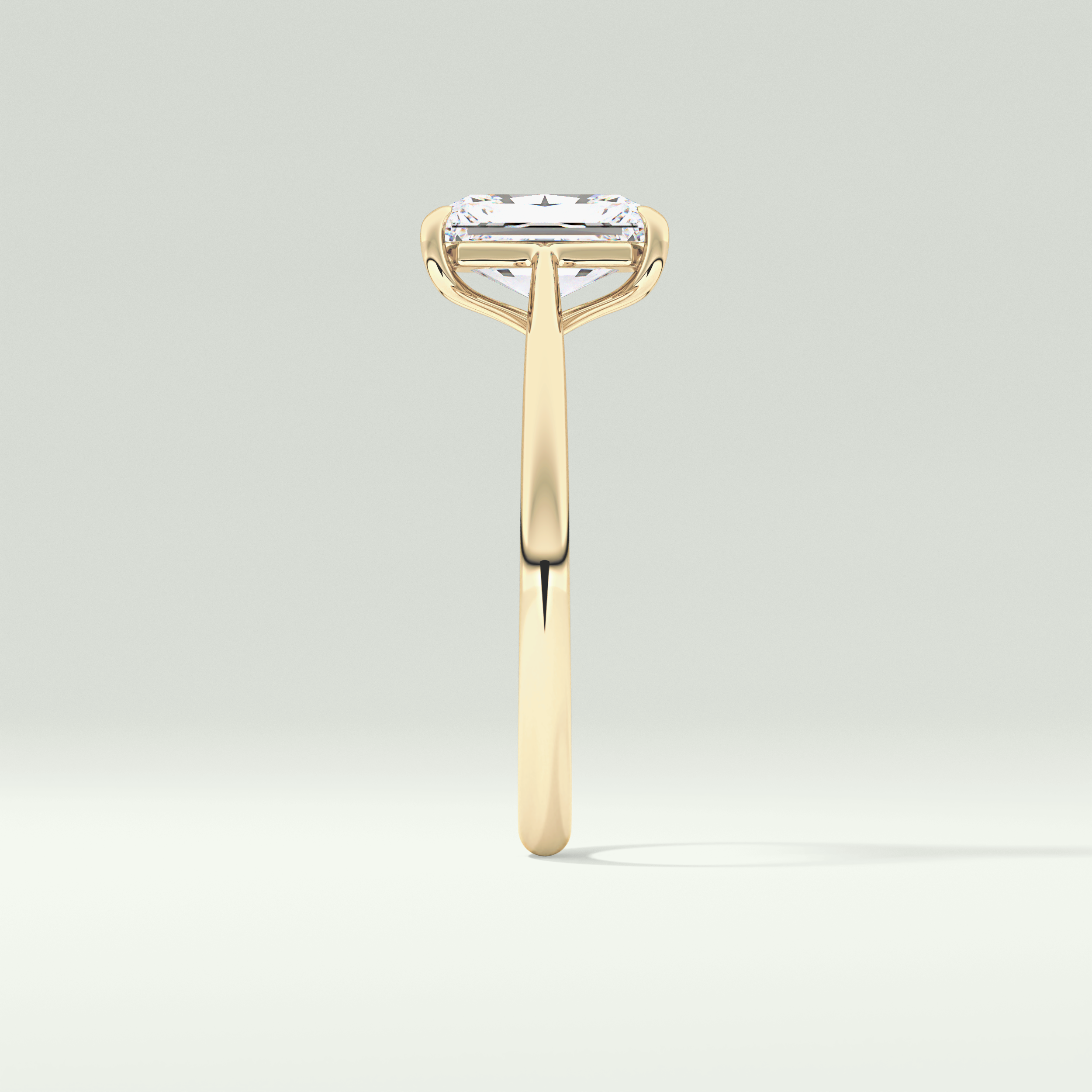 2.0 CT Radiant Cut Solitaire Lab-Grown Diamond Engagement Ring 4