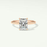 2.0 CT Radiant Cut Solitaire Lab-Grown Diamond Engagement Ring 7