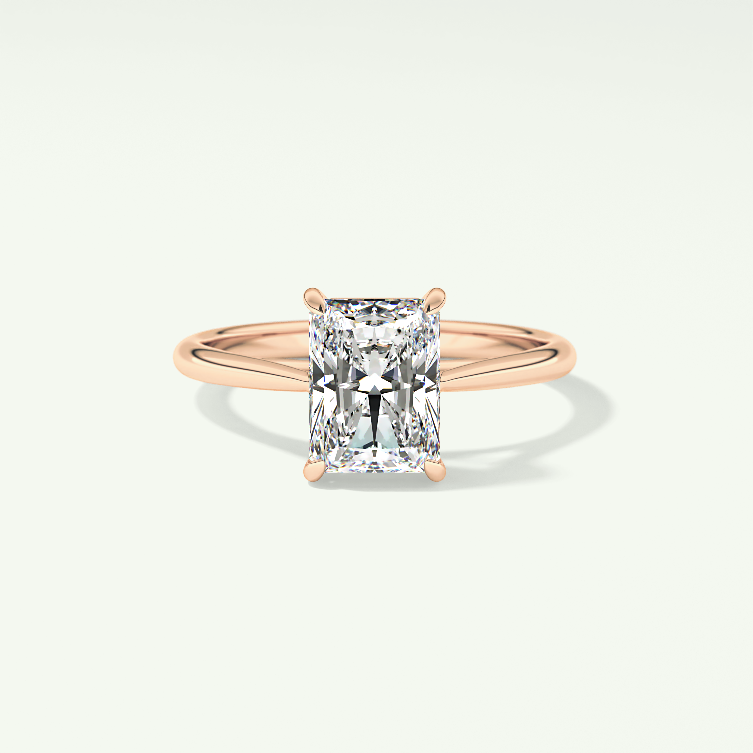 2.0 CT Radiant Cut Solitaire Lab-Grown Diamond Engagement Ring 7