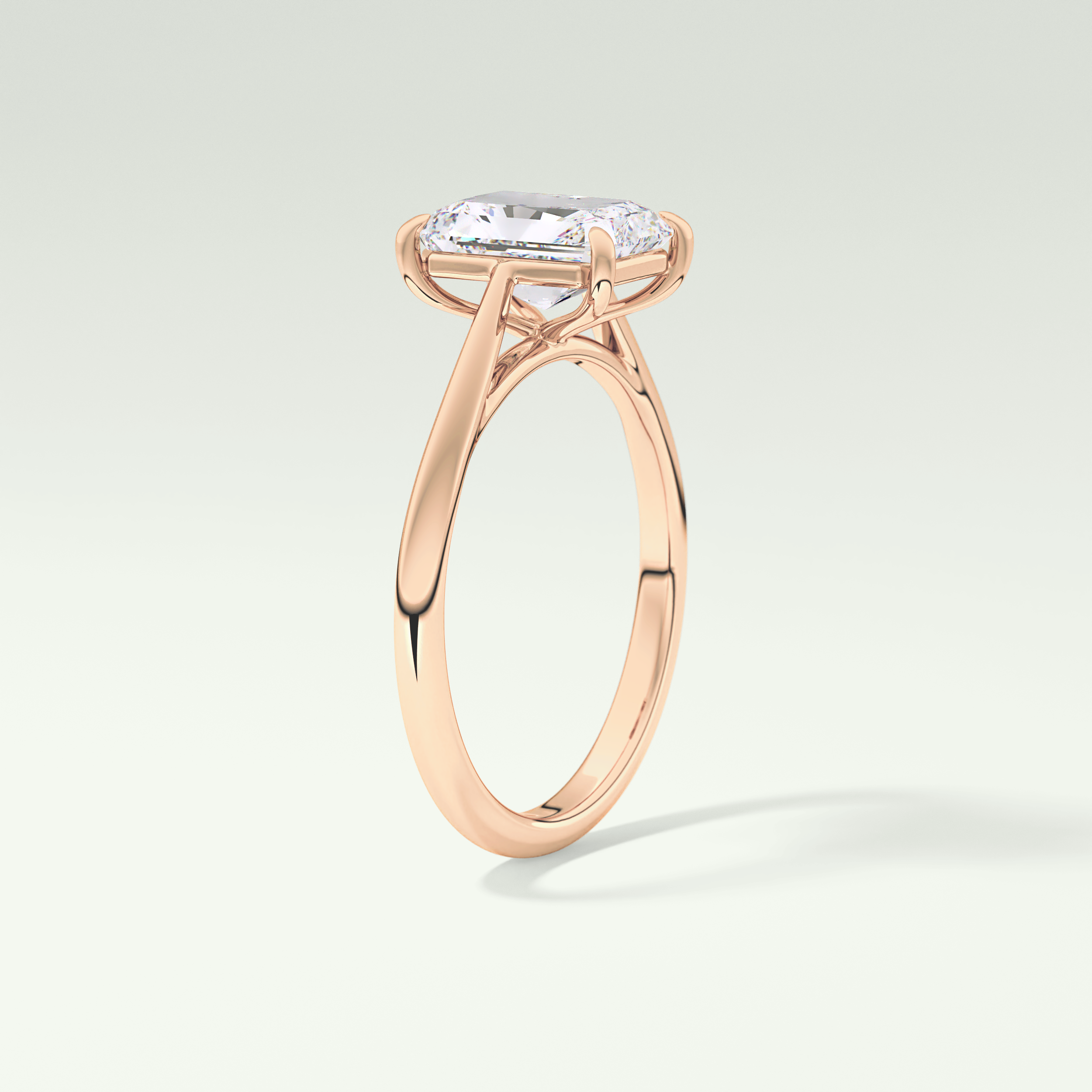 2.0 CT Radiant Cut Solitaire Lab-Grown Diamond Engagement Ring 11