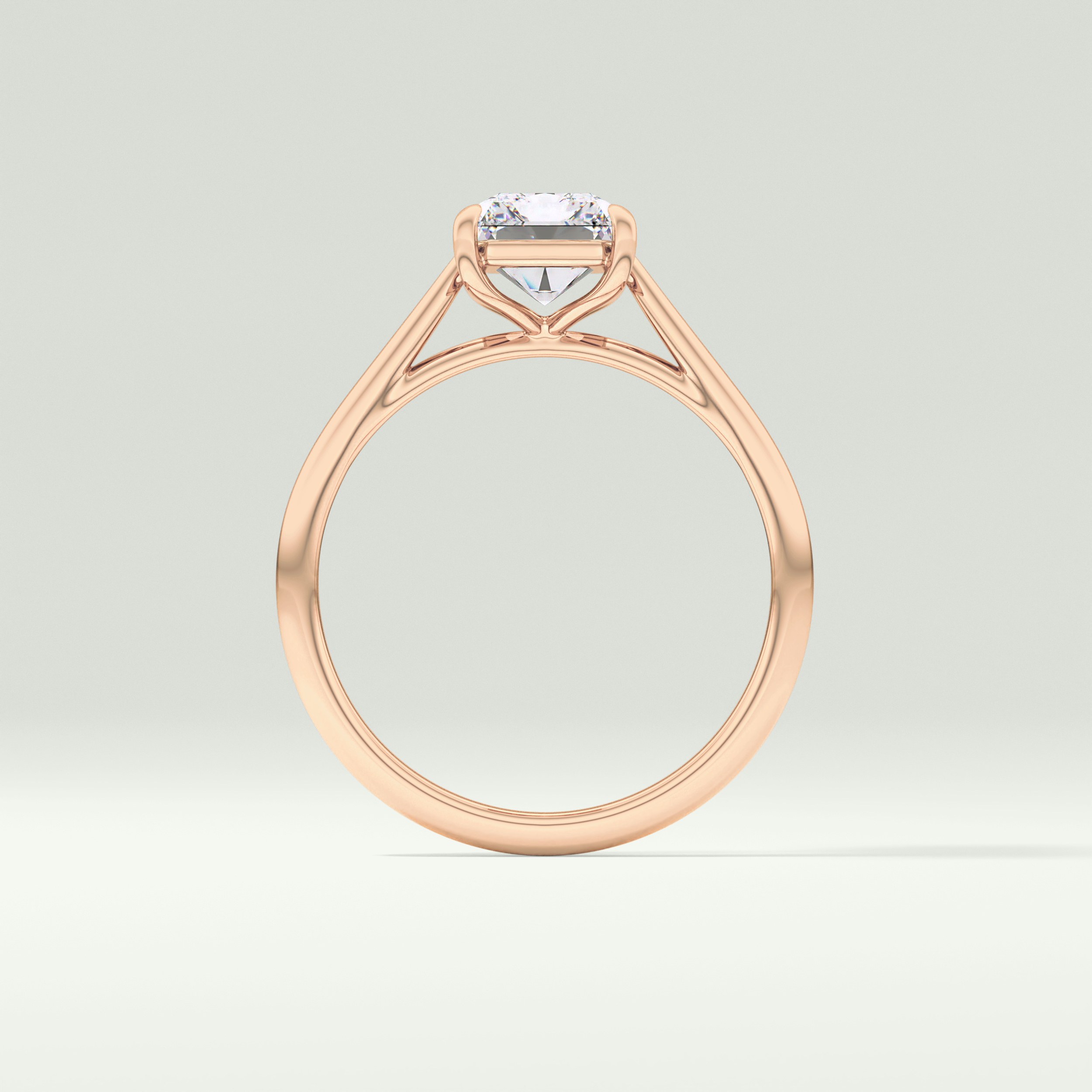 2.0 CT Radiant Cut Solitaire Lab-Grown Diamond Engagement Ring 12