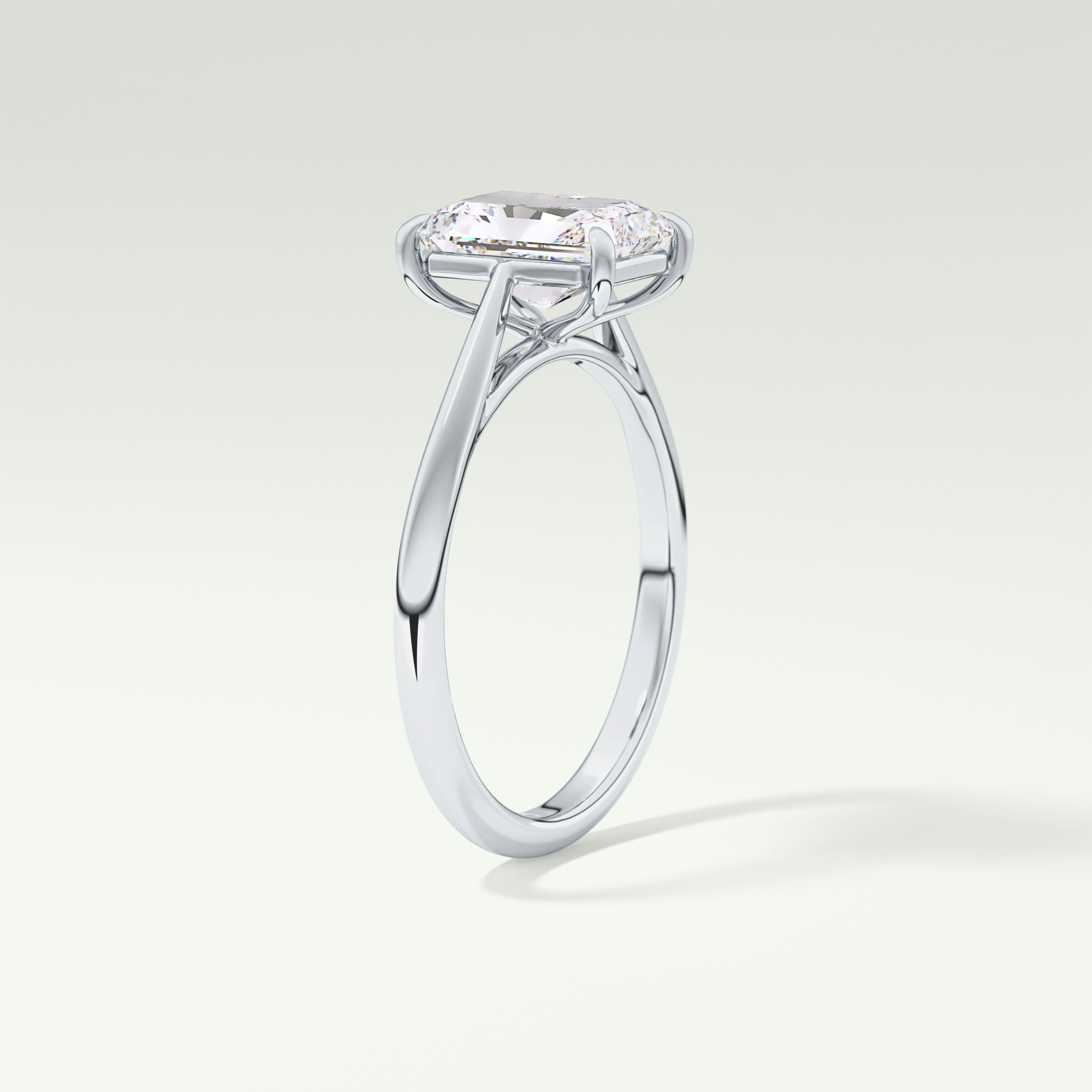 2.0 CT Radiant Cut Solitaire Lab-Grown Diamond Engagement Ring 17