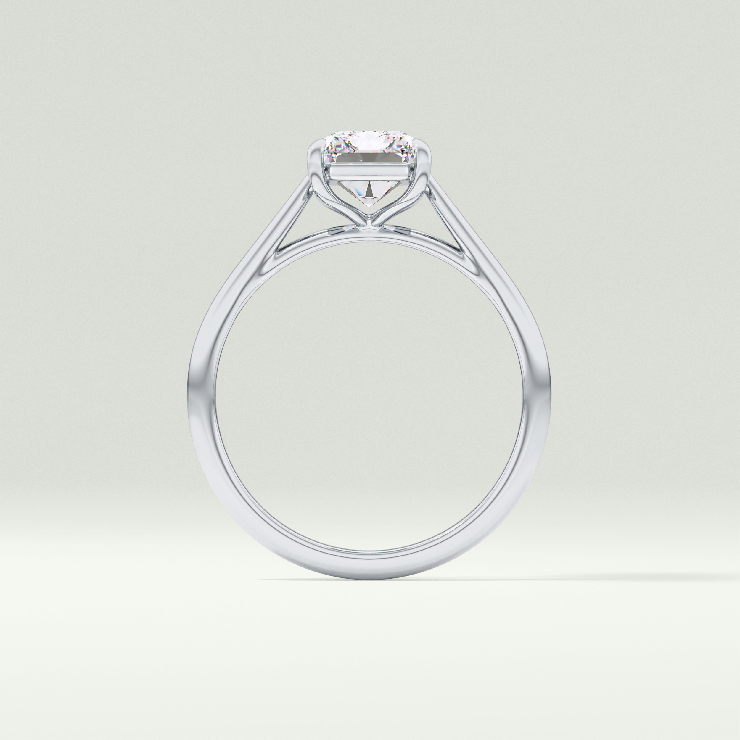 2.0 CT Radiant Cut Solitaire Lab-Grown Diamond Engagement Ring 18