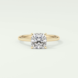 2.0 CT Cushion Cut Solitaire Lab-Grown Diamond Engagement Ring 1