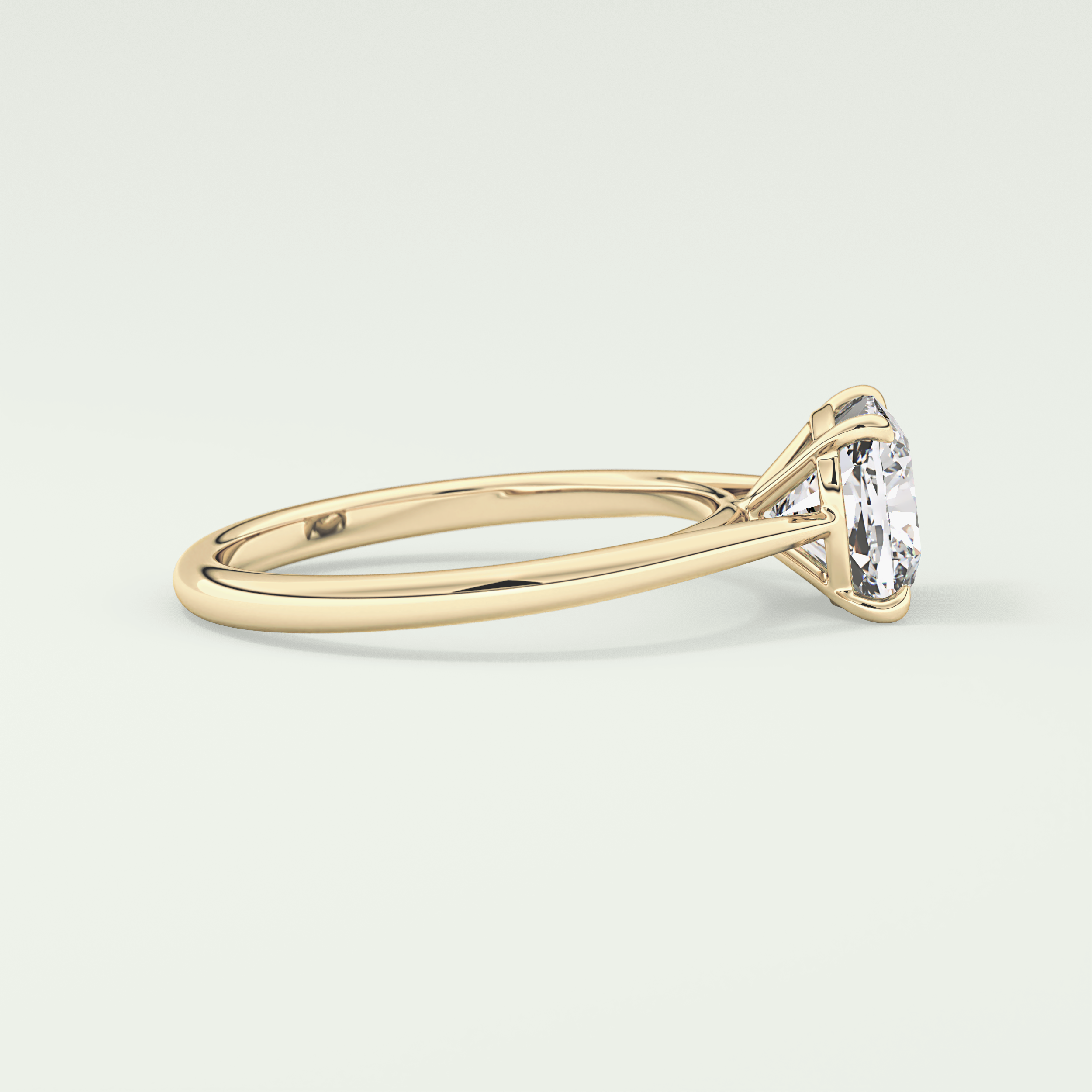 2.0 CT Cushion Cut Solitaire Lab-Grown Diamond Engagement Ring 3