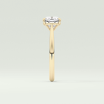 2.0 CT Cushion Cut Solitaire Lab-Grown Diamond Engagement Ring 4