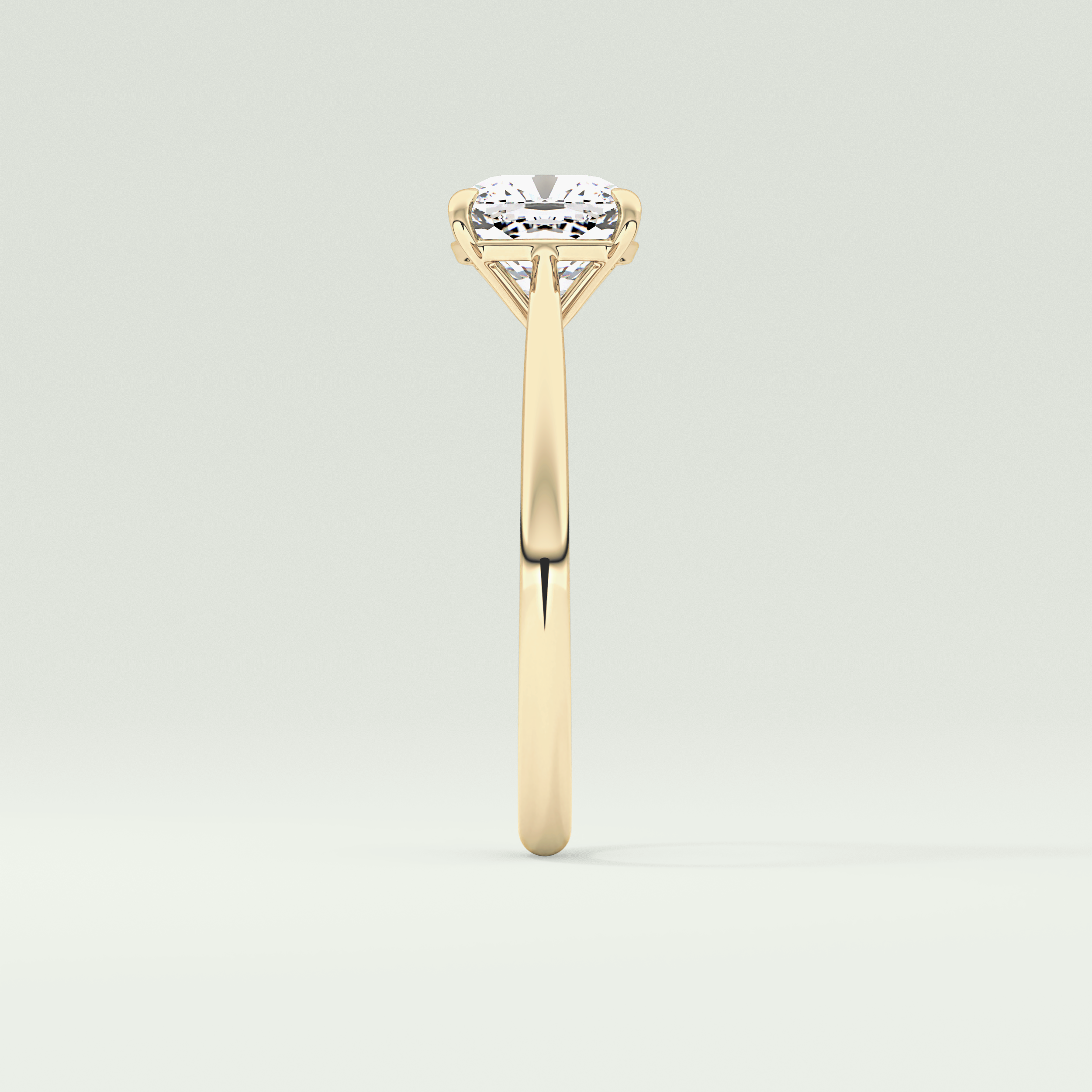 2.0 CT Cushion Cut Solitaire Lab-Grown Diamond Engagement Ring 4