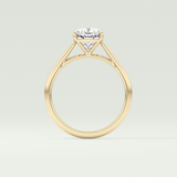 2.0 CT Cushion Cut Solitaire Lab-Grown Diamond Engagement Ring 6