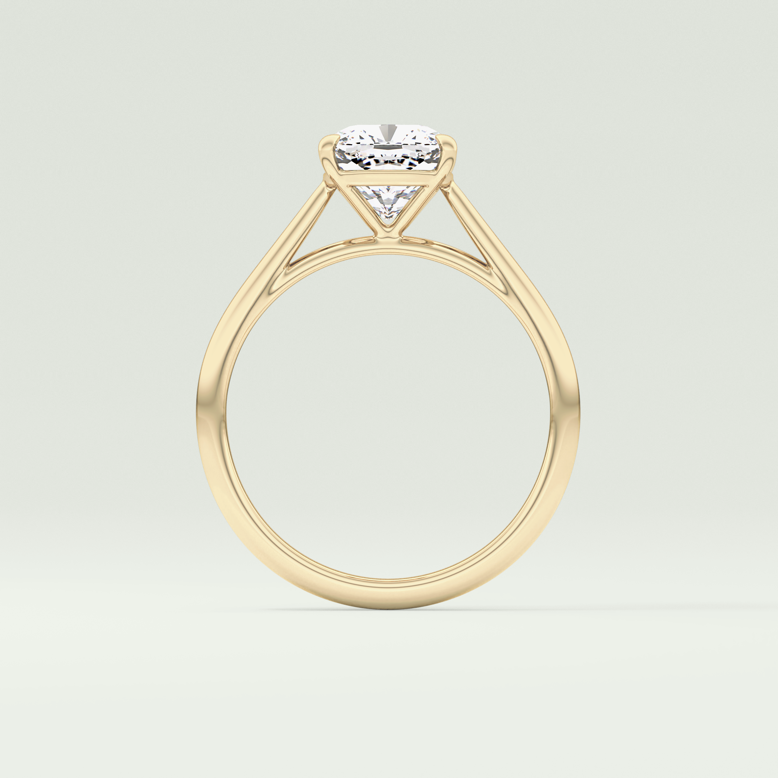 2.0 CT Cushion Cut Solitaire Lab-Grown Diamond Engagement Ring 6