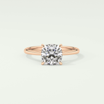 2.0 CT Cushion Cut Solitaire Lab-Grown Diamond Engagement Ring 7
