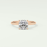 2.0 CT Cushion Cut Solitaire Lab-Grown Diamond Engagement Ring 7