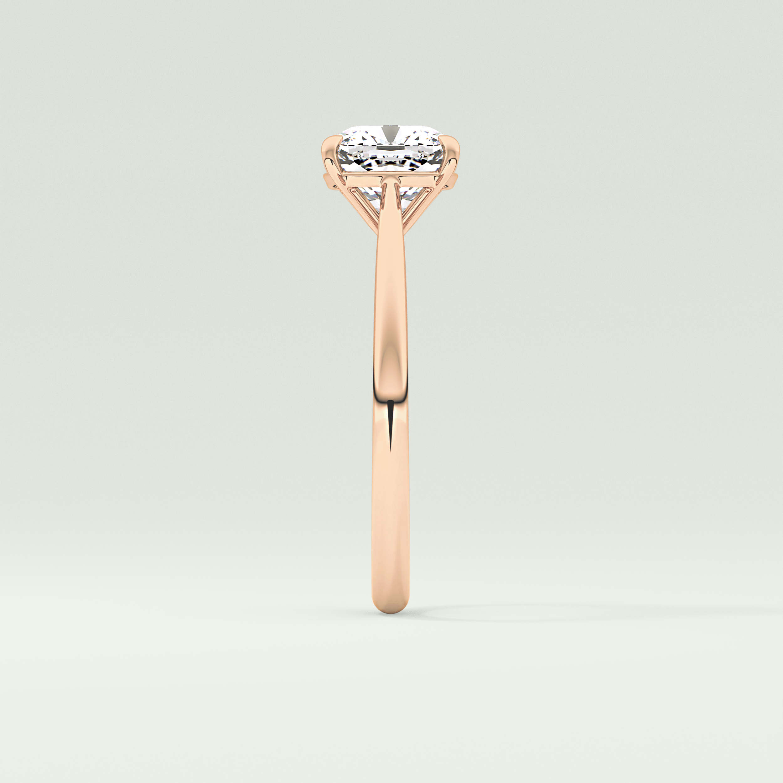 2.0 CT Cushion Cut Solitaire Lab-Grown Diamond Engagement Ring 10