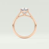 2.0 CT Cushion Cut Solitaire Lab-Grown Diamond Engagement Ring 12