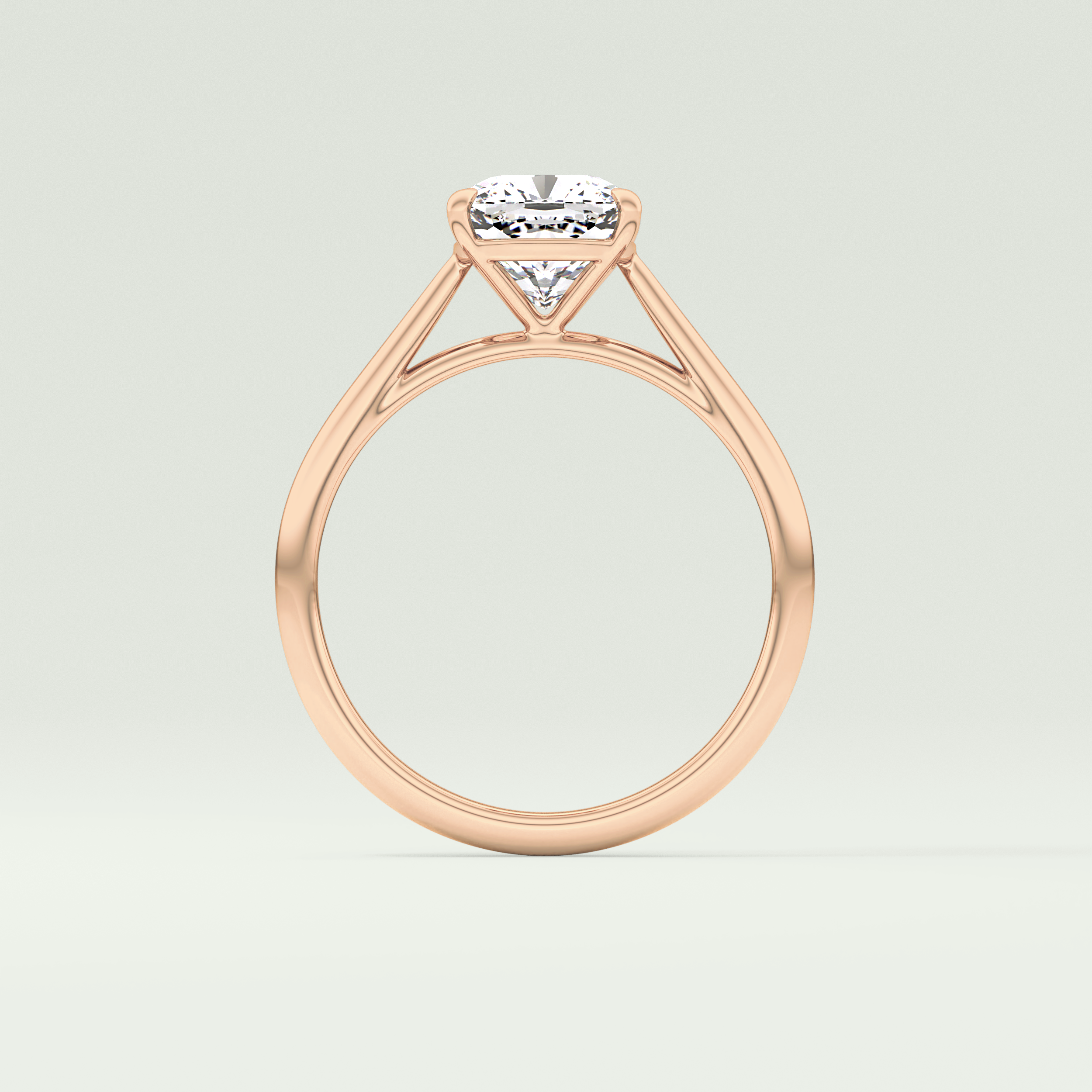 2.0 CT Cushion Cut Solitaire Lab-Grown Diamond Engagement Ring 12