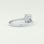 2.0 CT Cushion Cut Solitaire Lab-Grown Diamond Engagement Ring 14