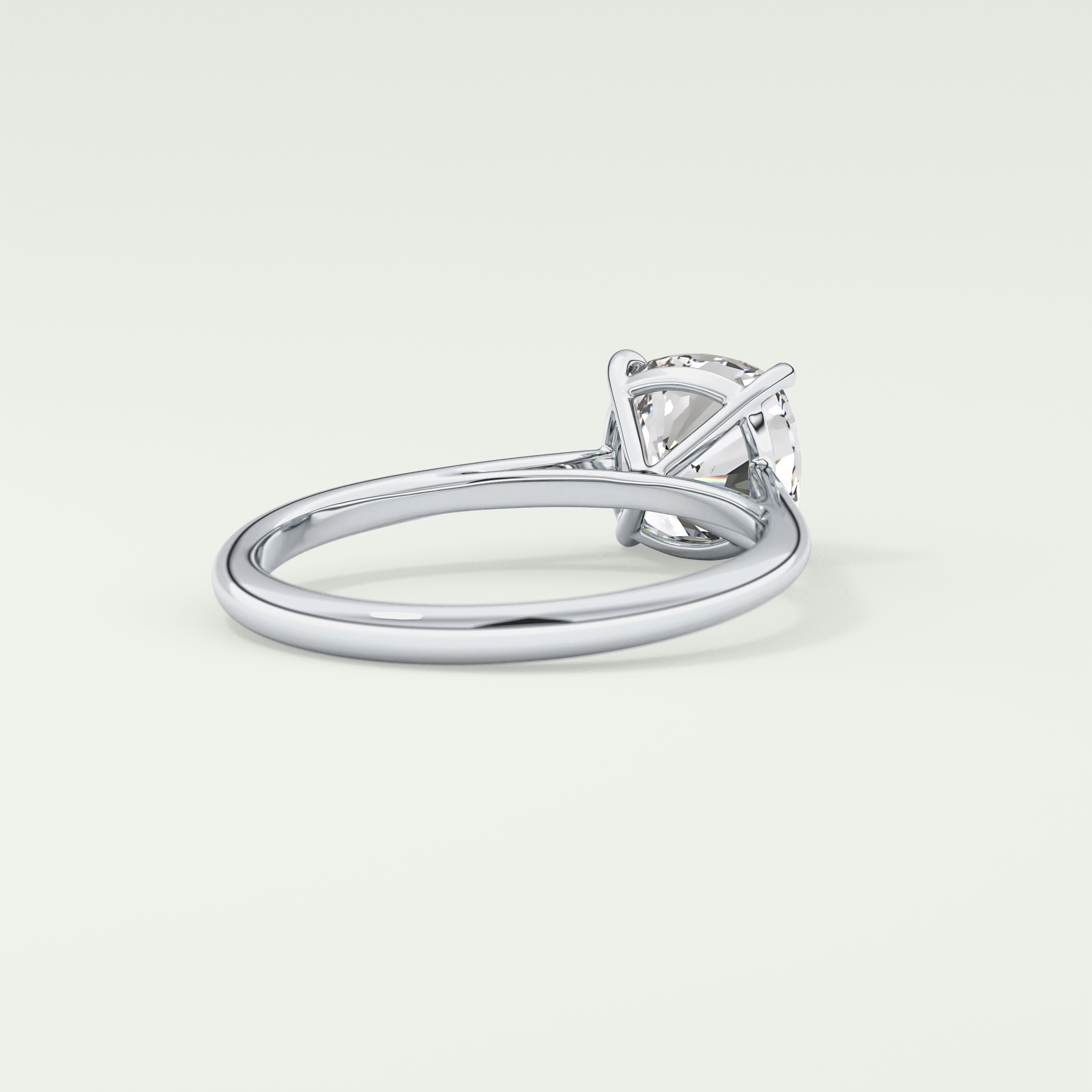 2.0 CT Cushion Cut Solitaire Lab-Grown Diamond Engagement Ring 14